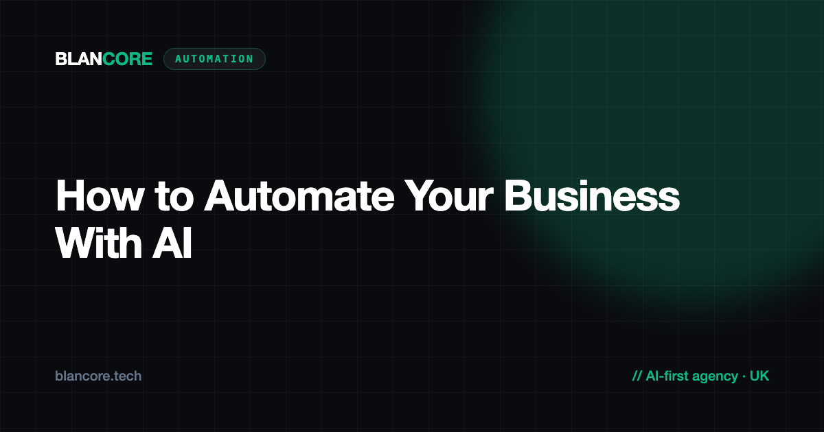 How to Automate Your Business With AI: A Practical Starter Guide